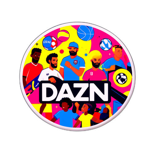 DAZN 스트리밍 서비스 테마 스티커