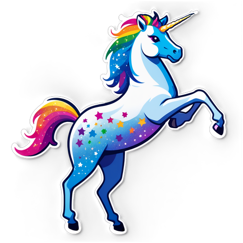 Unicorn Magic Unleashed! Discover the Vibrant Sticker That Will Transform Your World!