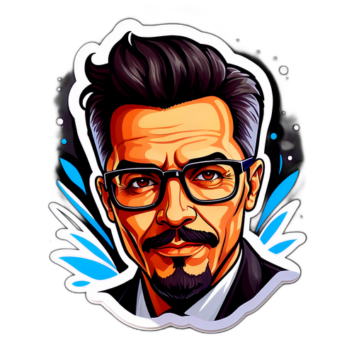 Retrato Ilustrado de Ricardo Fort