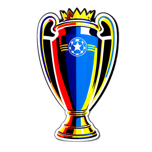 Samolepka s motivem Ligy mistrů