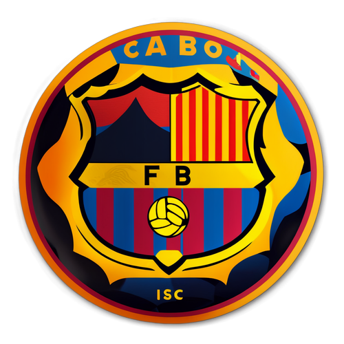 Sticker med Barcelona FC-emblemet