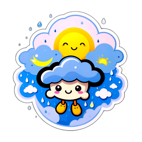 Stiker Cuaca Imut