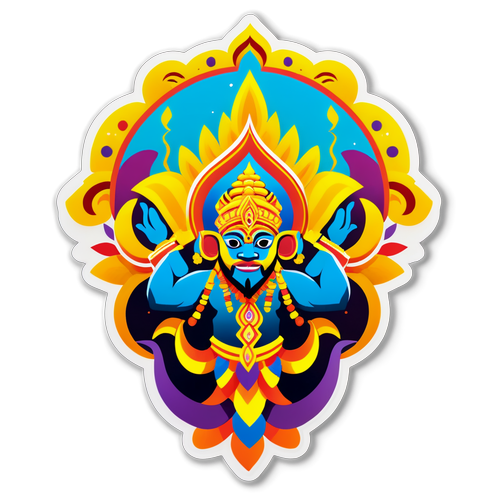 Sticker Thaipusam Berwarna-warni