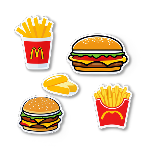 Fejr McDonald's med sjove klistermærker