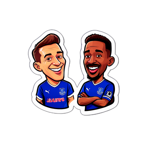 Sticker Đối Đầu Everton và Arsenal