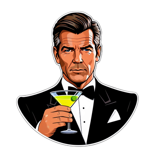 Elegant James Bond Sticker
