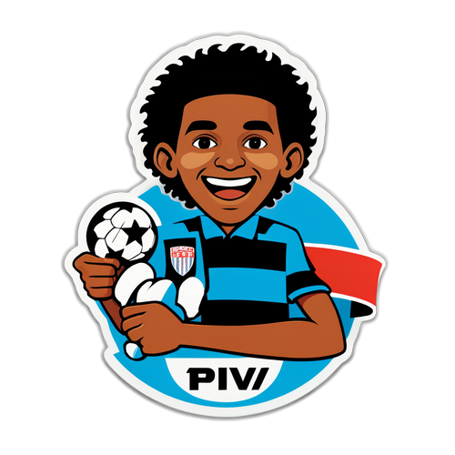 Coole PSV Sticker met een Juichende Supporter