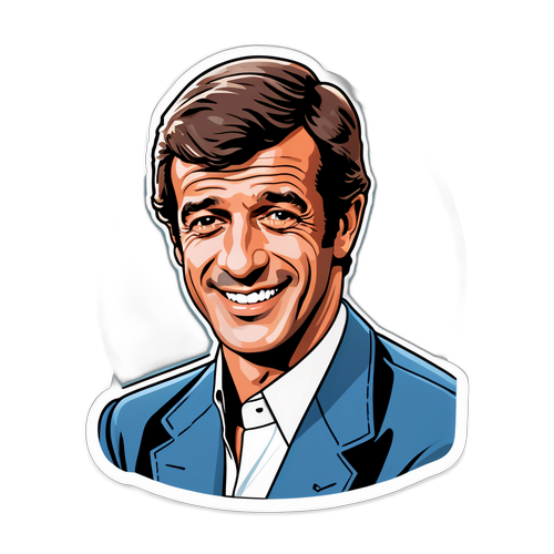 Tributní nálepka Jean-Paula Belmonda