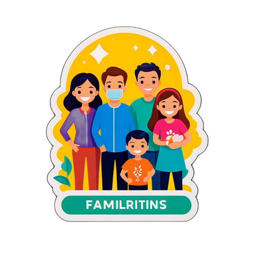 家庭安全主题贴纸