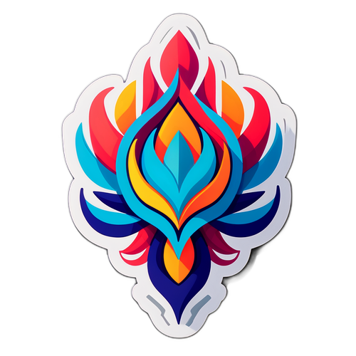 Diseño de un adhesivo con el logo estilizado de IOMA