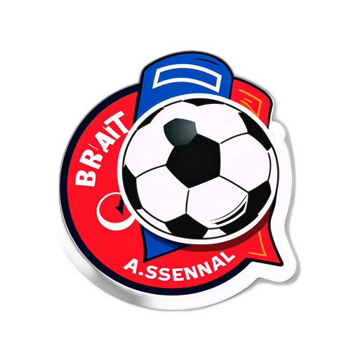 포트벨 스티커: 축구공과 유니폼의 조화 vs 아스날 스티커: 팀의 열정을 강조하는 역동적인 느낌