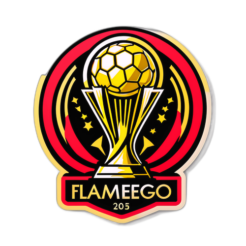 Adesivo Comemorativo dos Títulos do Flamengo em 2025