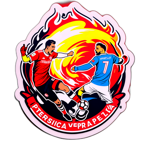 Sticker ya nguvu ikionyesha Teplice dhidi ya Slavia Praha