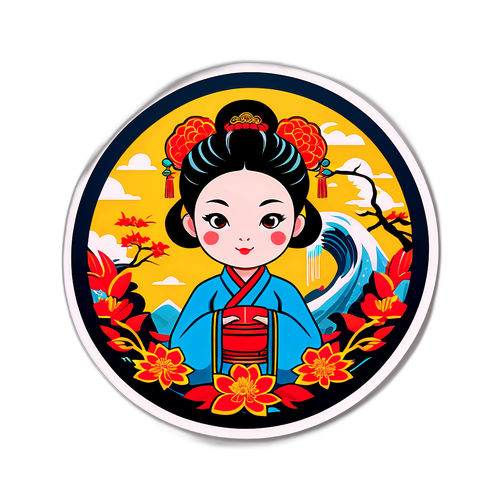 传统与现代结合的文化遗产 sticker