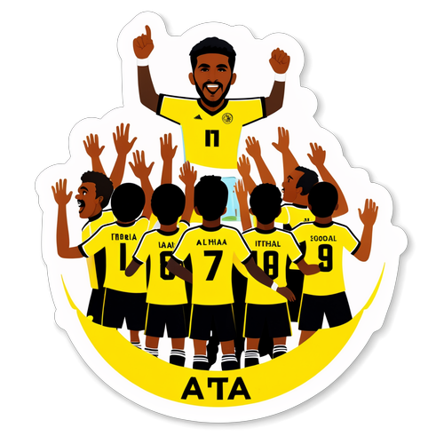 Nhóm cầu thủ Al Ittihad đang trong hành động