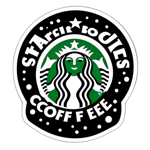 Vrolijke Koffiemok Sticker