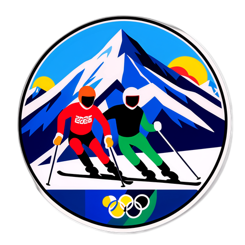 Дизайн, представляющий Зимние Олимпийские игры 2026 года