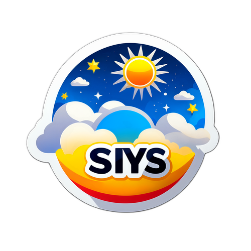 סטיקר בנושא שמיים ל-Sky News