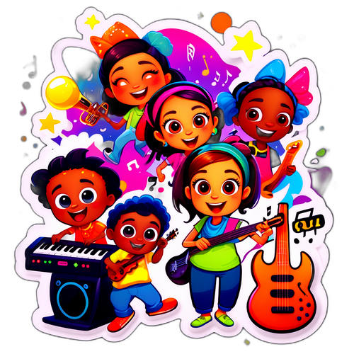 Sticker 'Liv' với các nhân vật hoạt hình tại concert