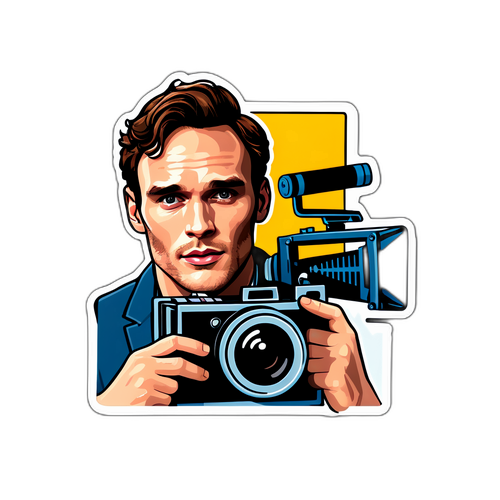 Adesivo di Sam Claflin in un contesto cinematografico