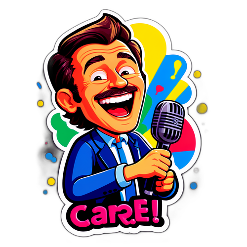 Karel Šíp v karikaturním stylu