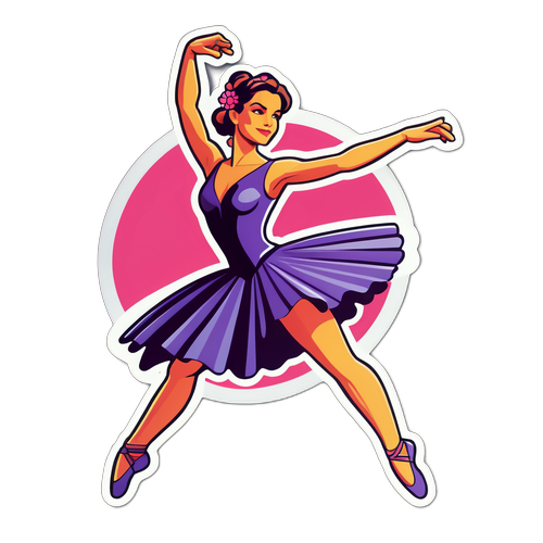 Adesivo Estilizado de Dança