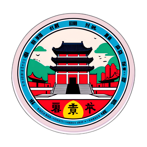 南京博物院事件纪念贴纸