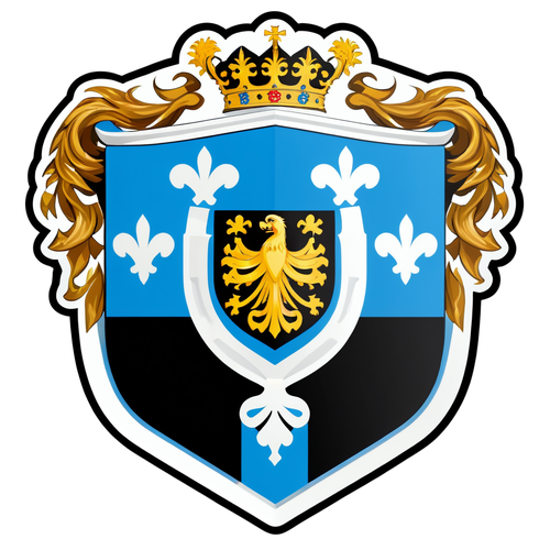 Wappen Schwarz Weiß Blau