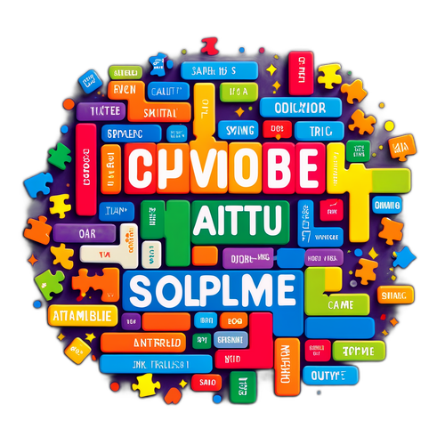 Masiglang Sticker na May Temang Wordle