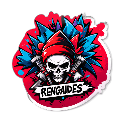 Sticker van de band Renegades in graffiti stijl