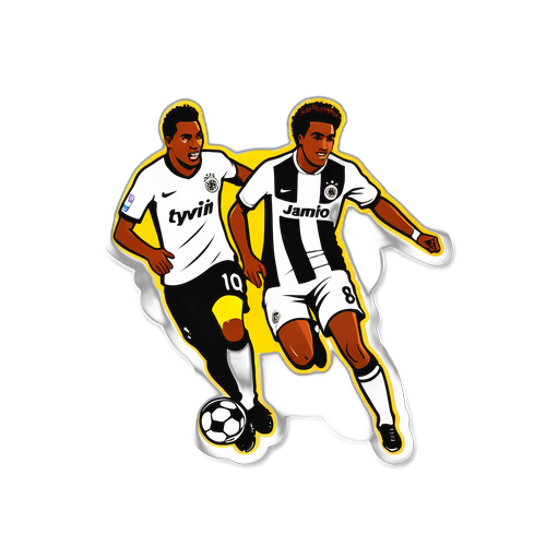 Stiker Pemain Sepak Bola Dalam Aksi