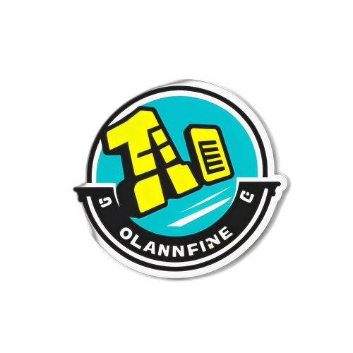 올랜파인 로고 디자인 스티커