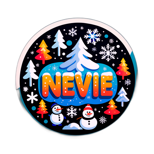 Adesivo Invernale Neve