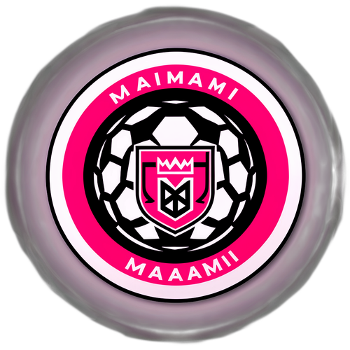 Stickers z logo Inter Miami w stylu kultury piłkarskiej