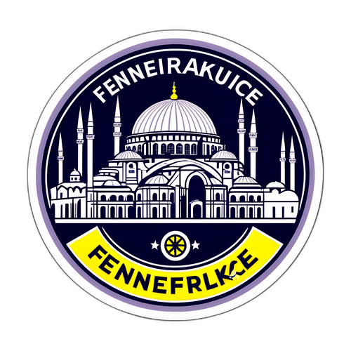 Λογότυπο της Φενερμπαχτσέ με φόντο τα διάσημα μνημεία της Κωνσταντινούπολης