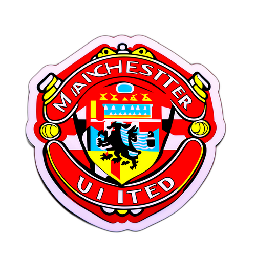 Adesivo que Celebra o Jogo Manchester United vs Newcastle