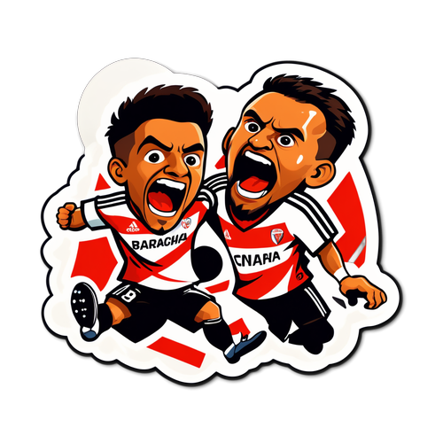 Desain Stiker Momen Menarik Pertandingan River Plate vs Barracas Central