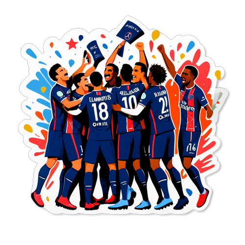 Команда PSG святкує перемогу