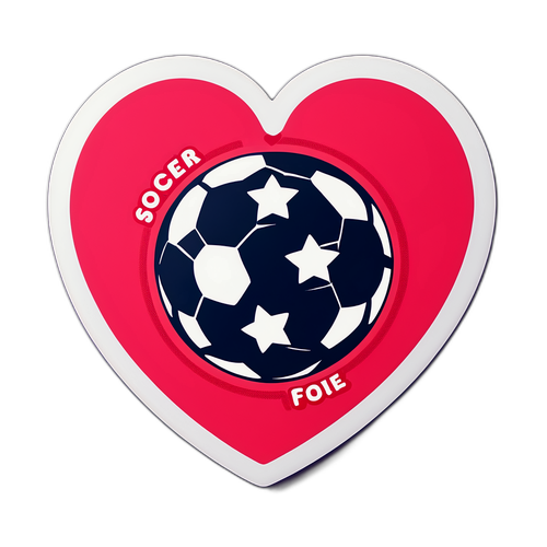 Diseño de Sticker sobre el Amor al Fútbol