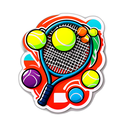 Ilustrație artistică inspirată de tenis