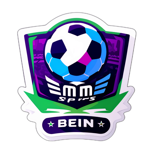 สติกเกอร์การแข่งขันฟุตบอลพร้อมโลโก้ Bein Sports