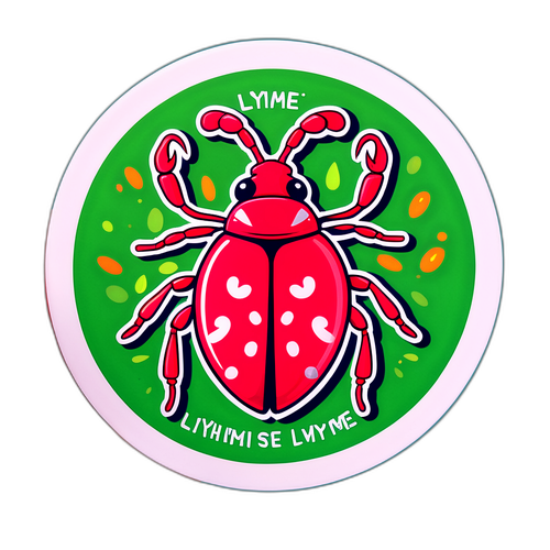Isang Makatotohanang Disenyo ng Tika na may Bandana para sa Kamalayan sa Lyme Disease