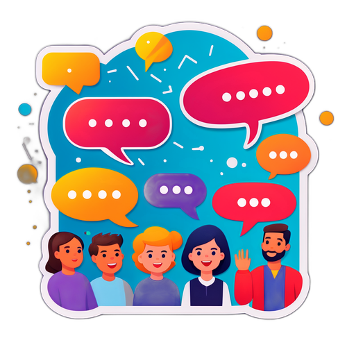 Gesprächsvisualisierung mit Sprechblasen