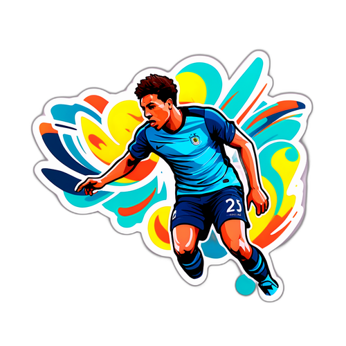 Stiker Inspirasi Antony Dribbling