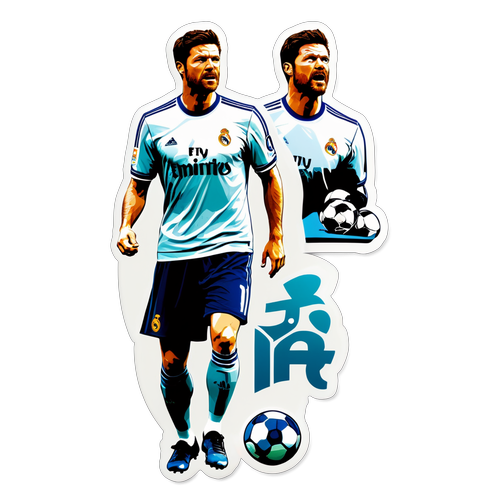 Stiker Xabi Alonso di Jersey Real Madrid