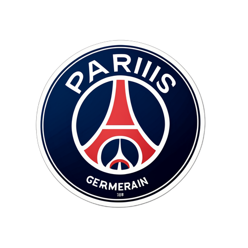 파리 생제르맹 로고 스티커 디자인