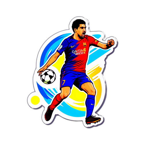 Luis Suárez w akcji zdobywającego gola