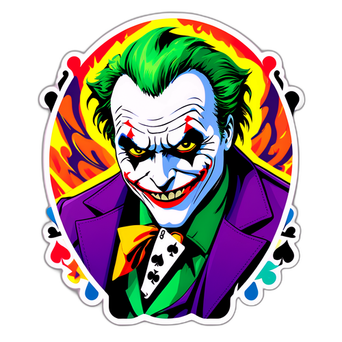 Μηχανιστικά και Μαγευτικά Αυτοκόλλητο με την Κάρτα του Τζόκερ