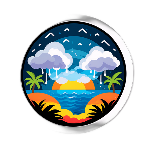 Hình dán thời tiết nhiệt đới