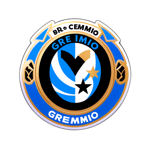 Sticker que representa la pasión de los aficionados de Grêmio